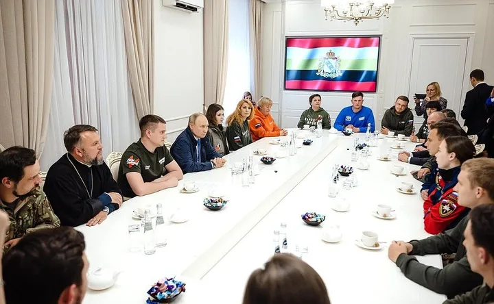 Путин посетил Курскую область